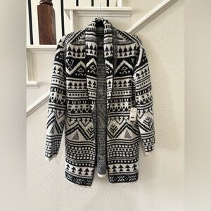 NWT Lucky Brand Aztec Boho Cardigan